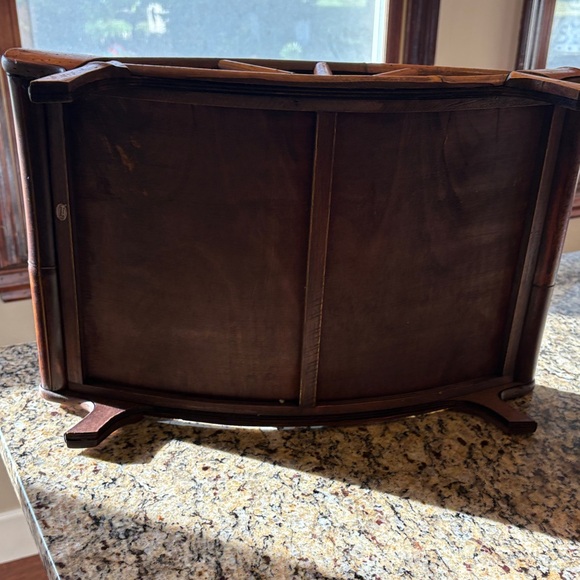 Rustic Brown Bamboo Storage Rack - Picture 3 of 4